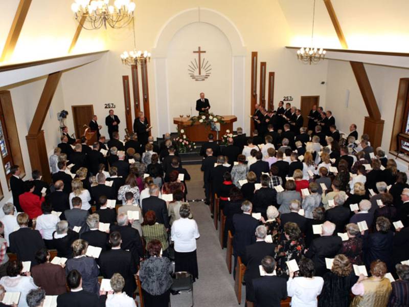 Aus der Kirche in Lauta wurde der Gottesdienst in die gesamte Gebietskirche übertragen